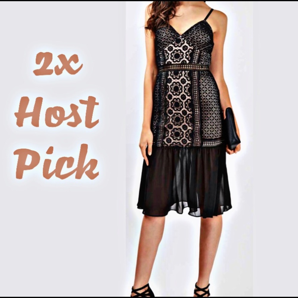 2X HP! 🎊NEW Lace Midi Dress ●Gatsby inspired